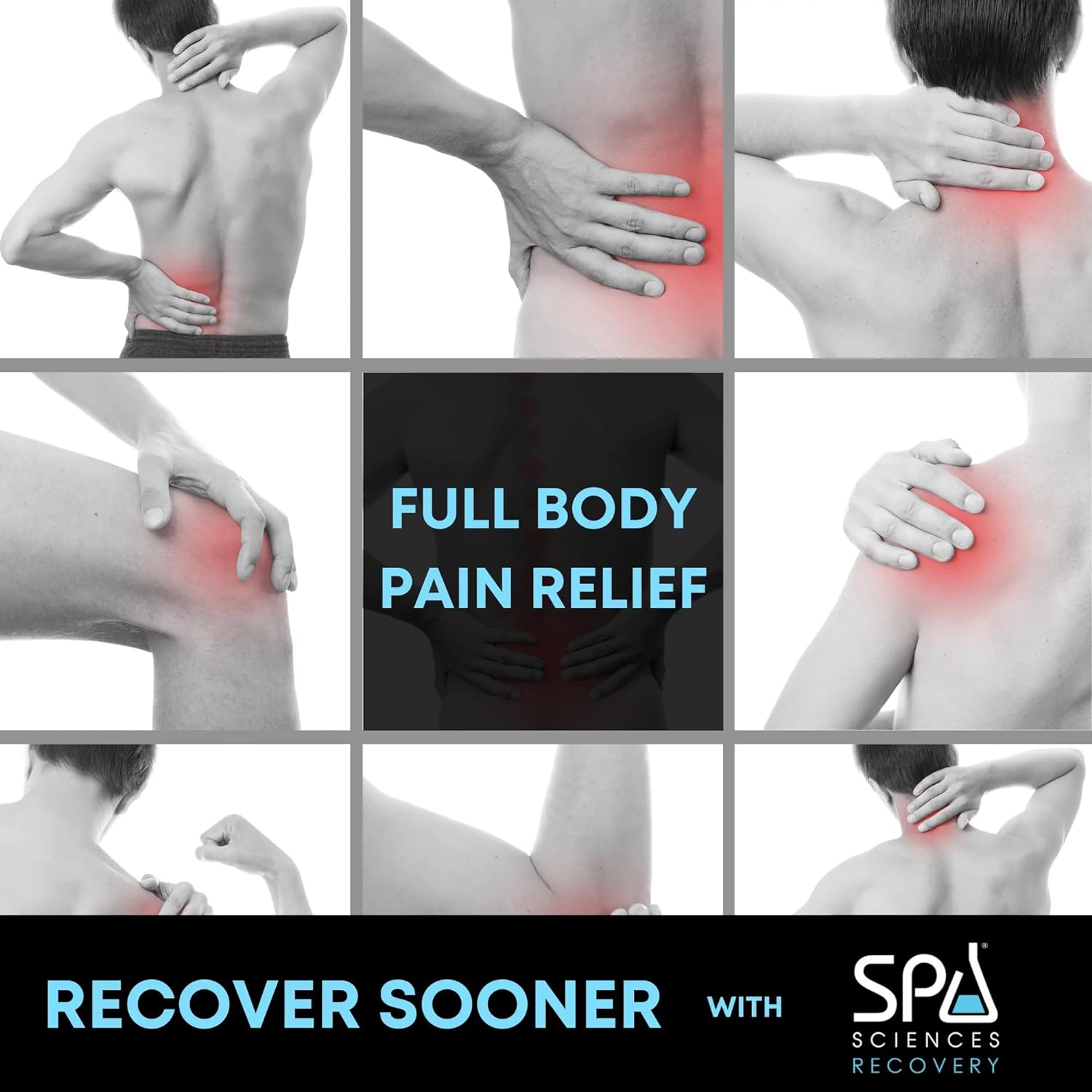 SPA SCIENCES - Vara - Handheld Deep Tissue Massager for Muscles, Back,