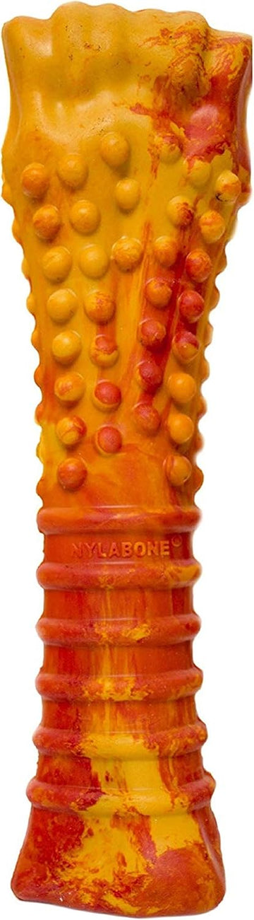 Nylabone Strong Chew Flavor Frenzy Souper Bone Chew Toy For Dogs, Indestructible Chew Toys For Aggressive Chewers, Pepperoni Pizza Flavor, X-Large/Souper - 50+ Lbs. (1 Count)