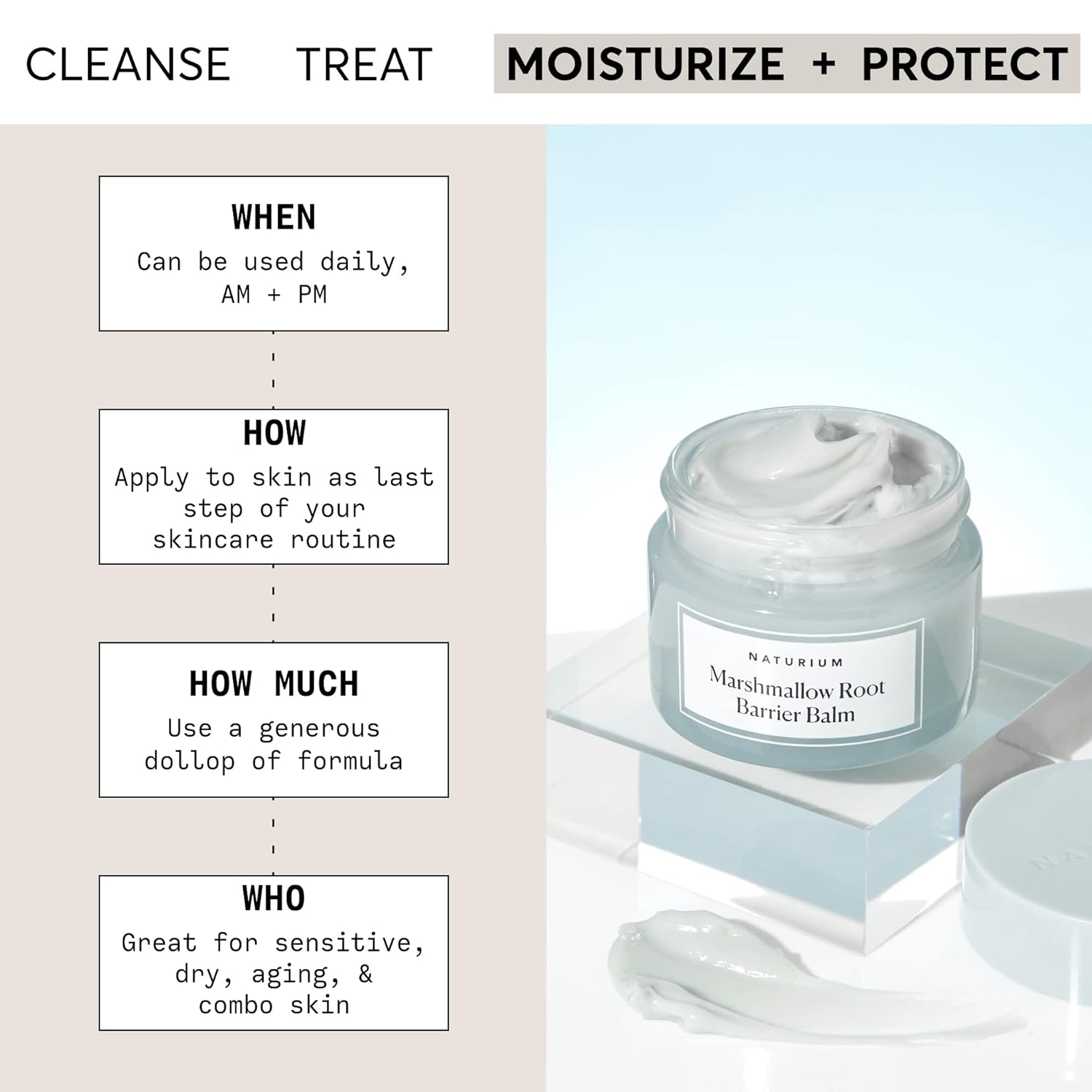 Naturium Marshmallow Root Barrier Balm, Face Balm Moisturizer For Hydrating Skin, 1.7 Oz : Beauty & Personal Care