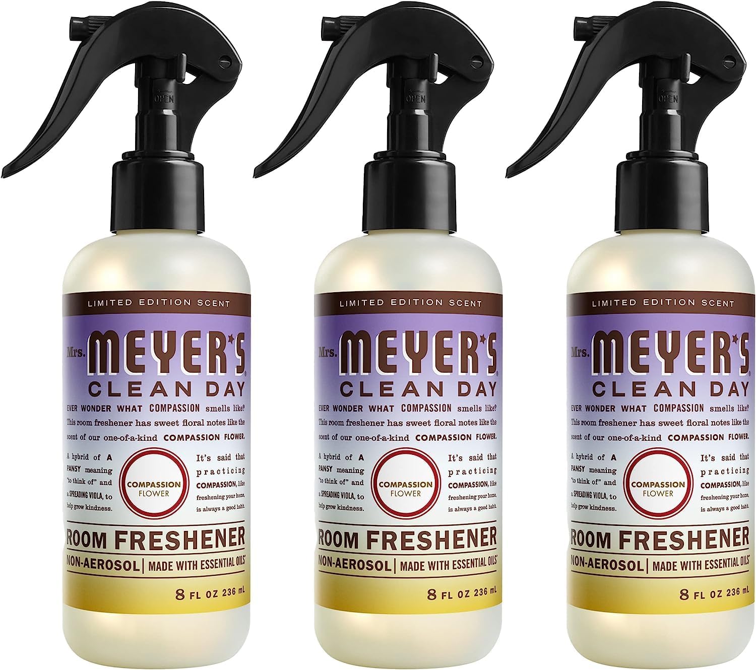 Mrs. Meyer'S Clean Day Room And Air Freshener Spray, Non-Aerosol Spray Bottle Infused With Essential Oils, Acorn Spice, 8 Fl. Oz