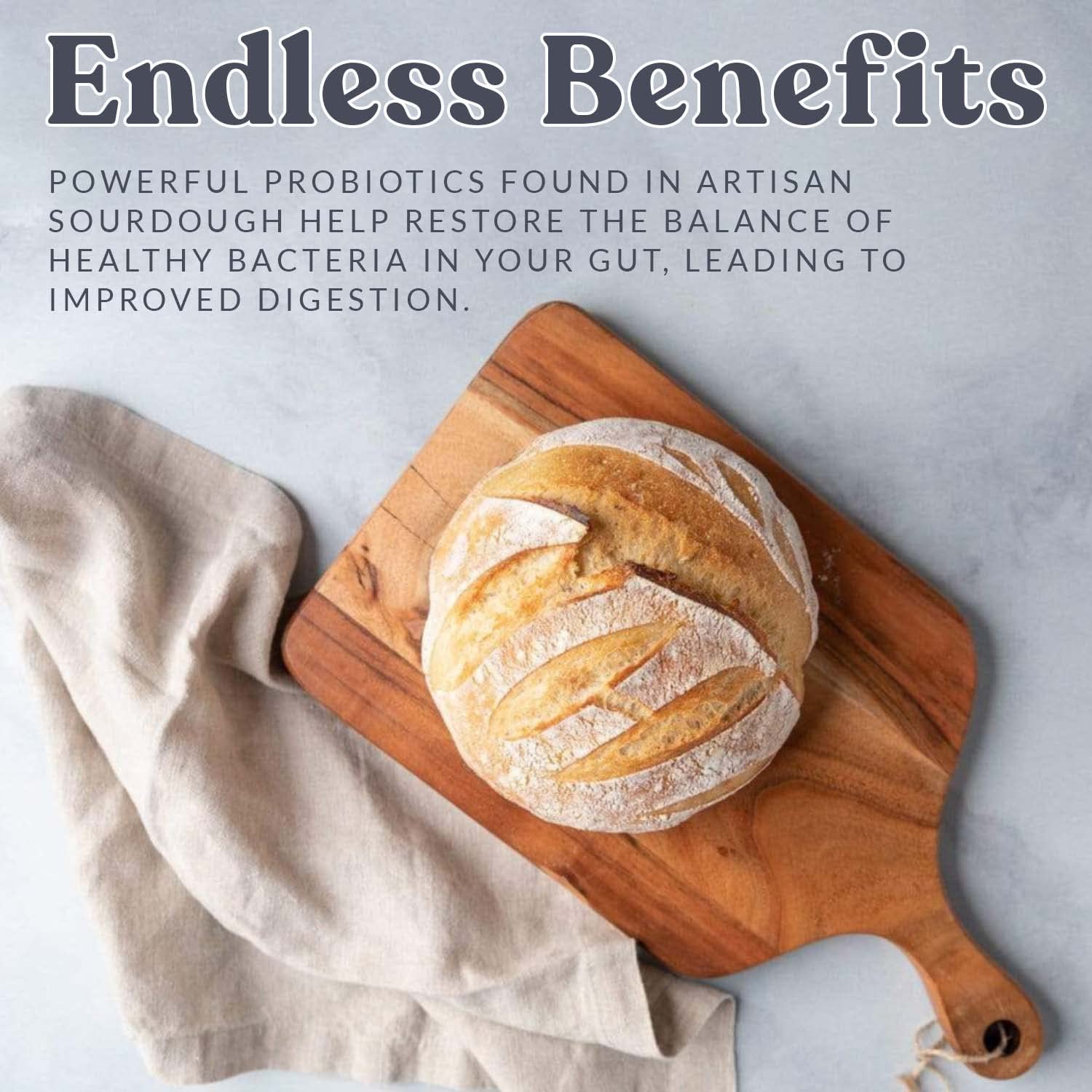 ENDLESS Fresh Live Sourdough Starter | San Francisco Style Heirloom Culture for Artisan Bread Baking | DIY Tasty Prebiotic Rich Low Carb Bread | No Wait Live Sourdough Starter Culture : Grocery & Gourmet Food