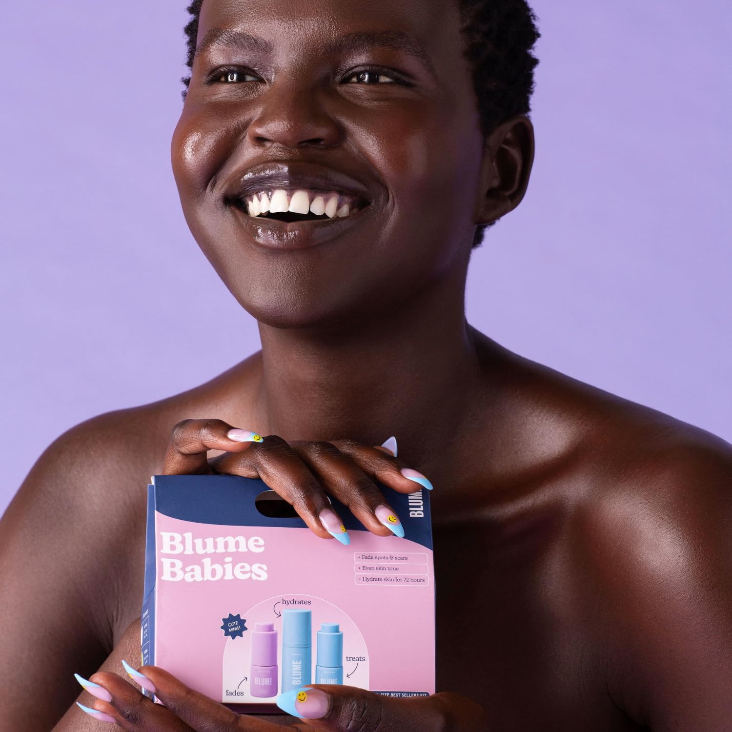 Blume Babies Travel Size Skin Care Set - Acne & Scar Treatment Travel Size Toiletries - Meltdown Acne Face Oil, Milky Fade Vitamin C Serum & Meltdown Gel Moisturizer - Tsa-Approved Skincare Set (3 Ct) : Beauty & Personal Care