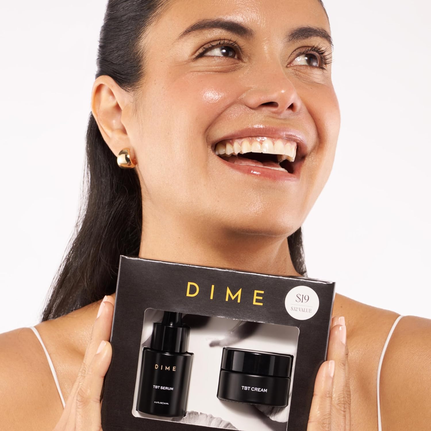 Dime Beauty Tbt Reviving Skincare Set ($32 Value) - Includes Tbt Cream (15 Ml) + Serum (10 Ml), Formulated With Bakuchiol, A Clean Retinol Alternative To Reduce The Appearance Of Fine Lines