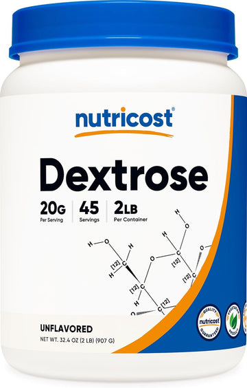 Nutricost Dextrose Powder 2 Lbs - Non-Gmo, Gluten Free