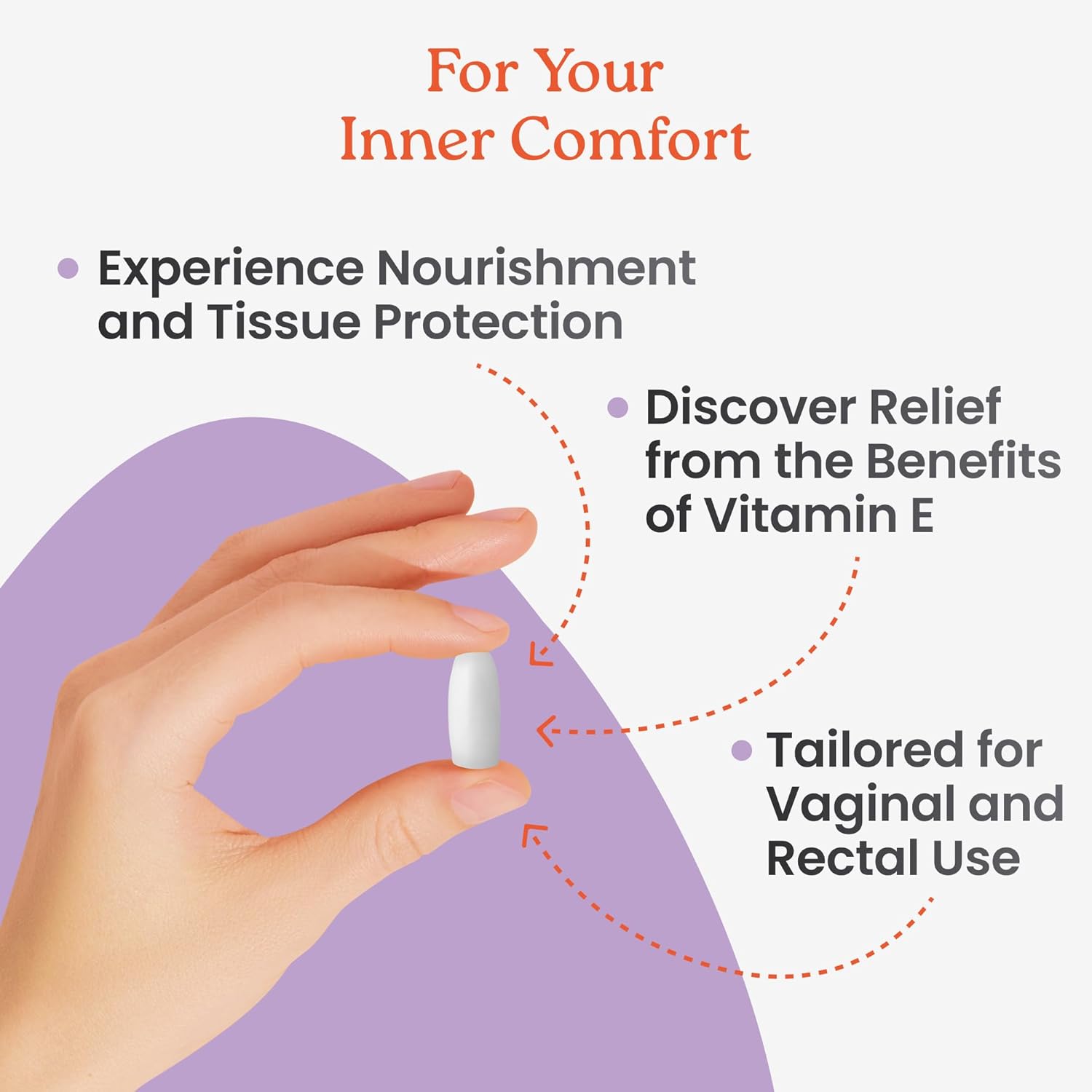 NewLife Naturals Vitamin E Suppositories 38IU - Vaginal Dryness Irritation Menopause Support - All Natural Estrogen Free Feminine Care - 48 Inserts : Health & Household