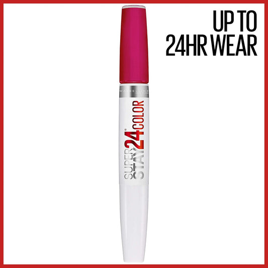 Maybelline Super Stay 24, 2-Step Liquid Lipstick Makeup, Long Lasting Highly Pigmented Color With Moisturizing Balm, Blush On, Pink, 1 Count