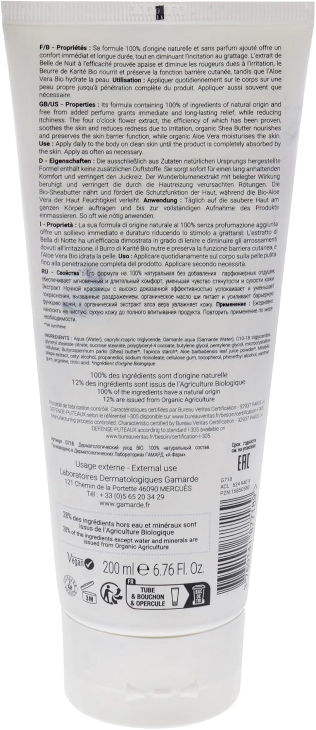 Skin Comforting Body Care By Gamarde For Women - 6.76 Oz Treatment