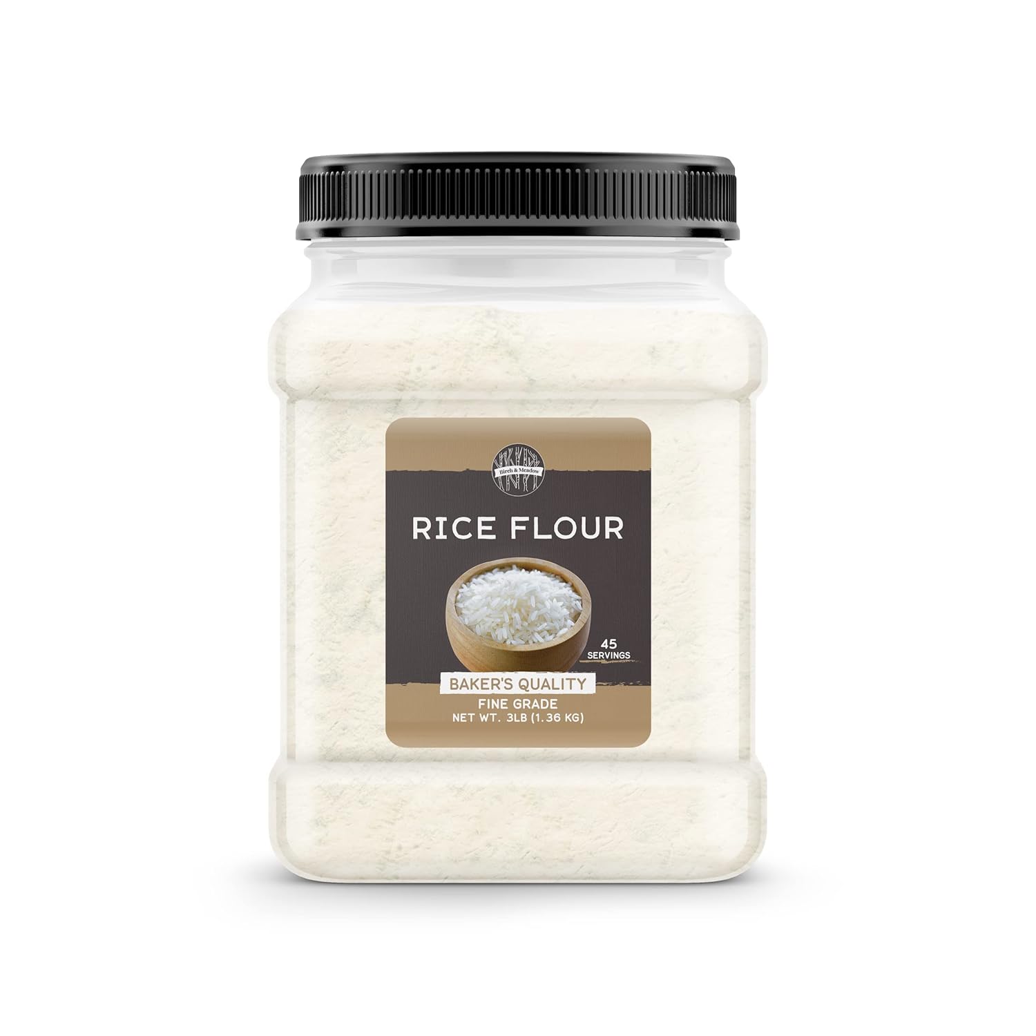 Birch & Meadow Brown Rice Flour & Rice Flour Bundle, Versatile Ingredients, Flours for Baking, Flavorful : Grocery & Gourmet Food