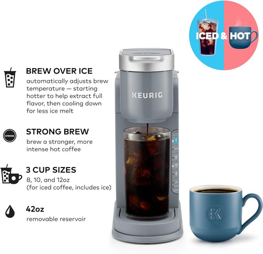 Keurig K-Iced Single Serve Coffee Maker - Brews Hot And Cold - Gray