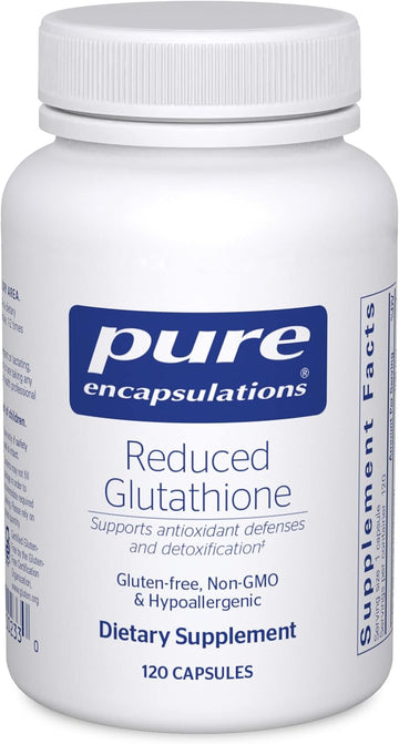 Pure Encapsulations Reduced Glutathione | Hypoallergenic Antioxidant Supplement To Support Liver And Cell Health* | 120 Capsules