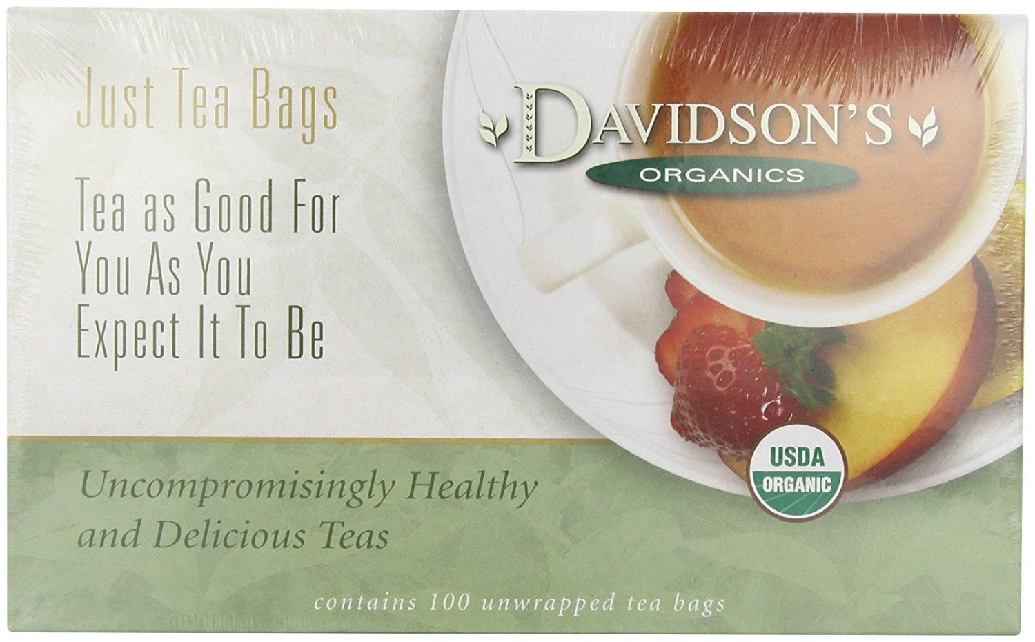 Davidson'S Organics, Rooibos Spiced Chai, 100-Count Unwrapped Tea Bags