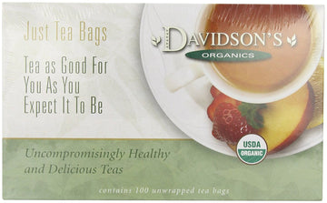 Davidson'S Organics, Rooibos Spiced Chai, 100-Count Unwrapped Tea Bags