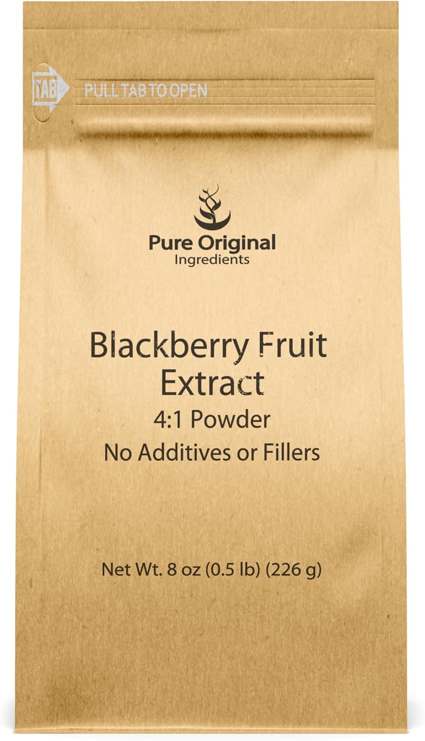 Pure Original Ingredients Blackberry Fruit Extract (8 Oz), 4:1 Powder, Fine Powder, Supplement & Additive