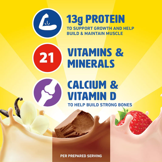 Carnation Breakfast Essentials Complete Nutritional Drink Rich Milk Chocolate / Classic French Vanilla / Strawberry Sensation Flavor 1.26 Oz. 60 Ct