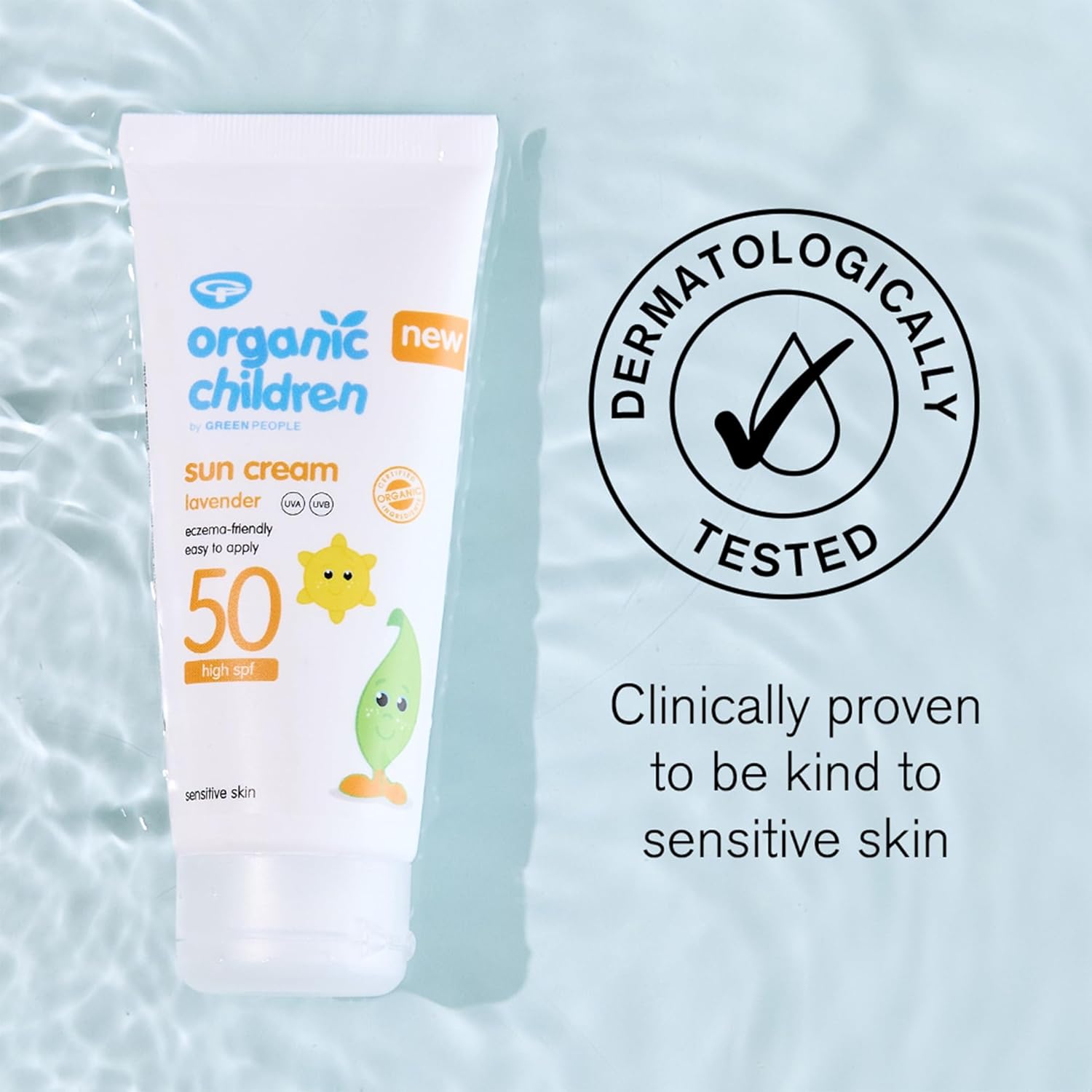 Green People Organic Children Sun Cream SPF50 Lavender - Natural, Organic Sunscreen for Kids - Water Repellent, Reef Safe - Babies 6m+, 100ml : Amazon.co.uk: Baby Products