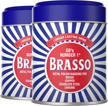 Brasso Metal Polisher Wadding For Brass, Copper, Stainless Steel & Chrome 2 X 175Ml