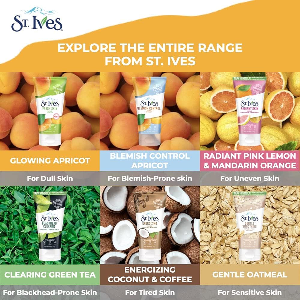 St. Ives Scrub Coconut & Coffee Energizing 6 Ounce : Beauty & Personal Care