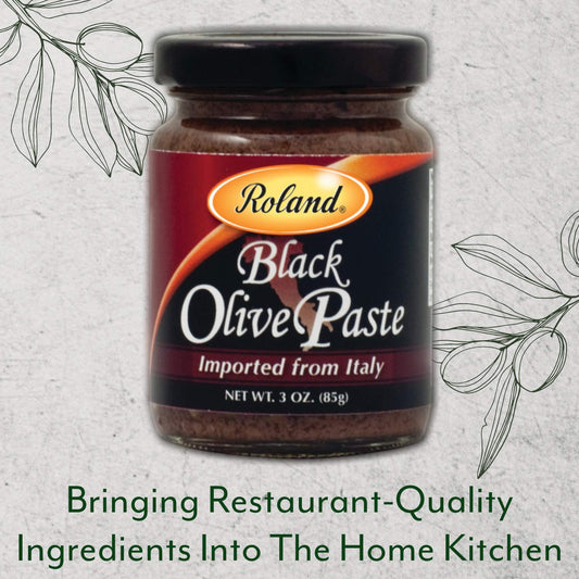 Roland Foods Black Olive Paste, 3 Ounce Jar, Pack of 6