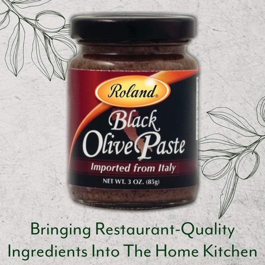 Roland Foods Black Olive Paste, 3 Ounce Jar, Pack Of 6