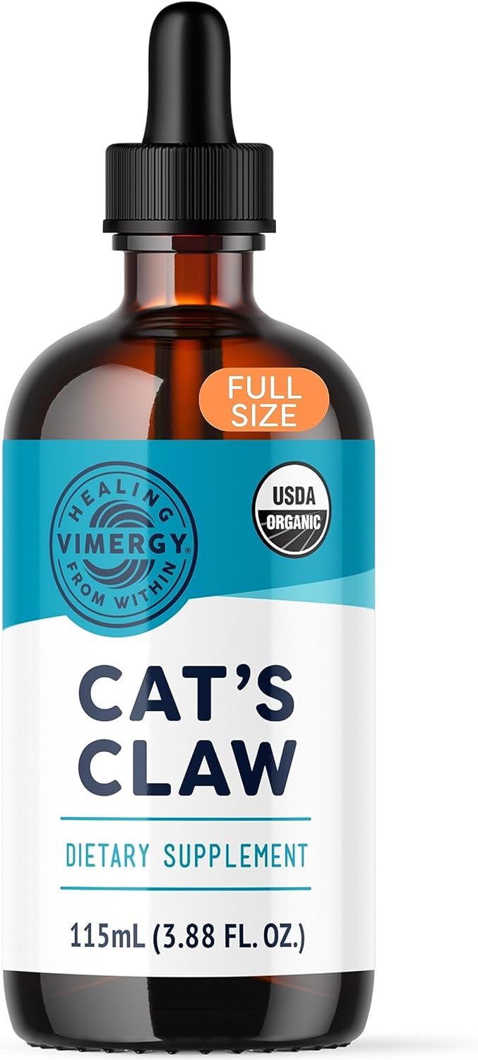 Vimergy USDA Organic Cat?s Claw Extract, 57 Servings ? Alcohol Free Ca