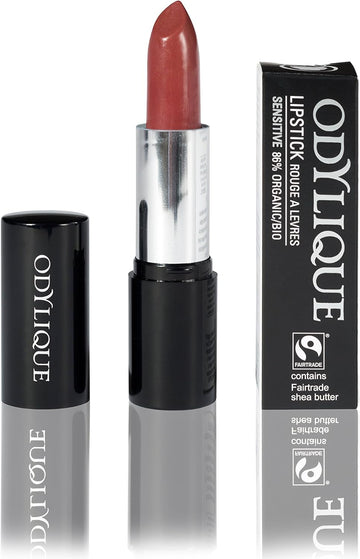 Odylique - Organic Lipstick Dark Red (Fig Fondant) - 100% Natural Ingredients - With Organic Plant Oils – Lipstick For Sensitive Eyes