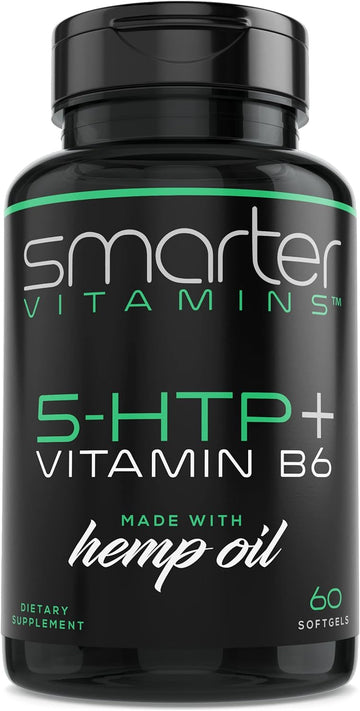 200Mg 5-Htp + Vitamin B6, Natural Stress Relaxation, Mood & Sleep Boost, Extended Time Release, 60 Softgels, 30 Servings