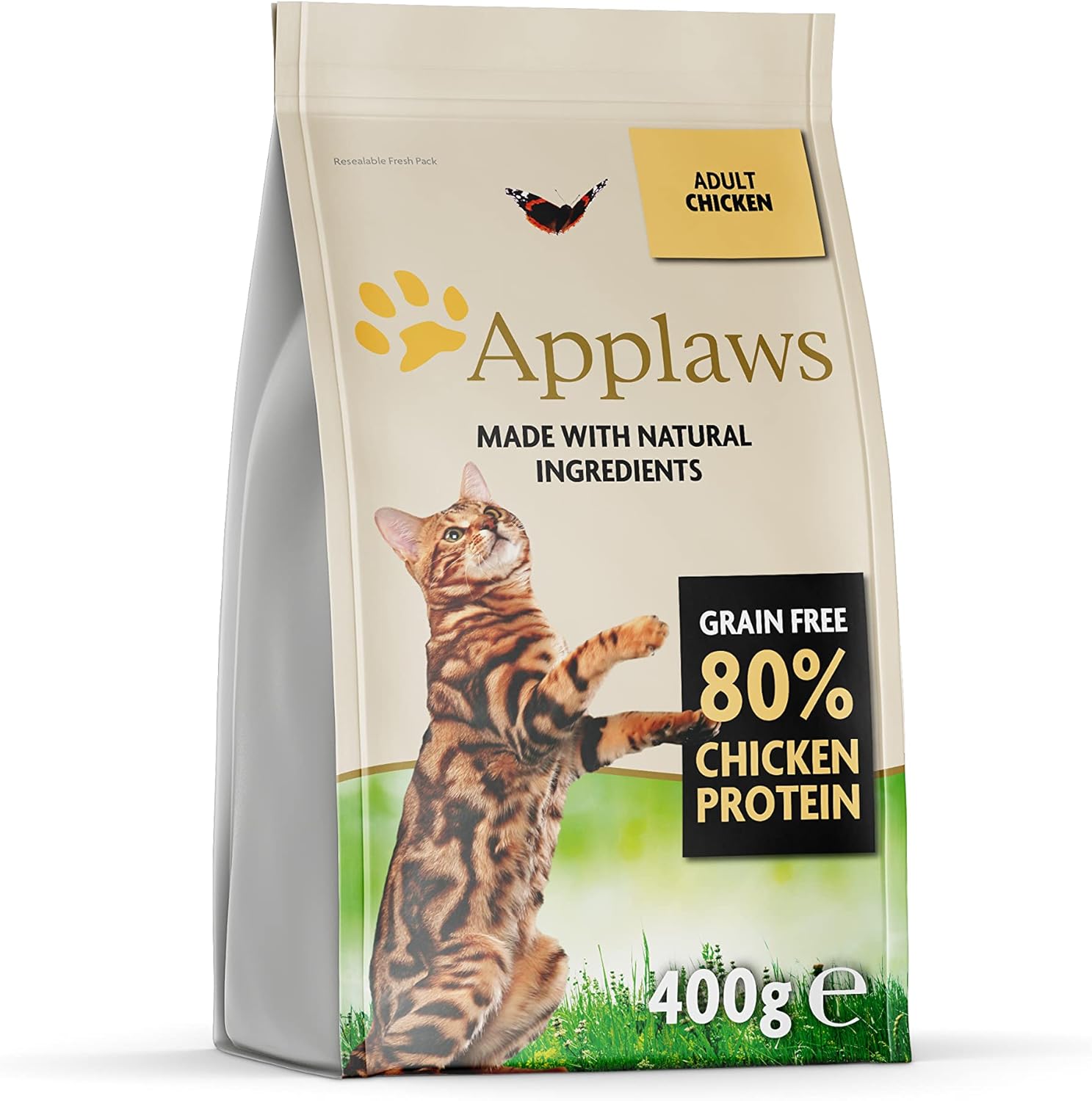 Applaws Complete and Grain Free Dry Cat Food, Adult Chicken, 400g?4002C