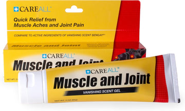 Careall Muscle & Joint Vanishing Scent Gel, 3.0 Oz., Non-Greasy, Pain Relief Gel For Muscle, Back And Minor Arthritis, Topical Analgesic, 2.5% Menthol