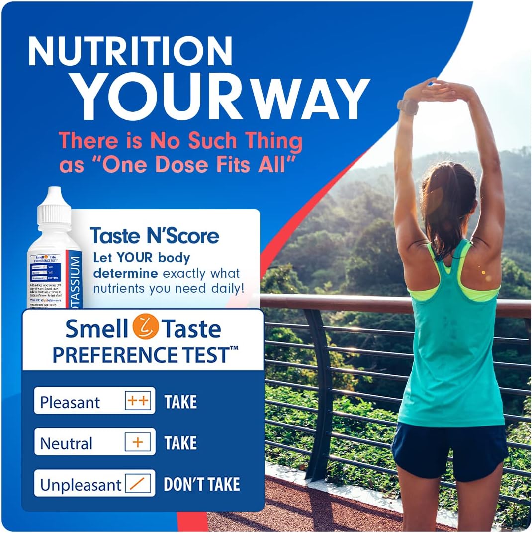 Taste N' Score Potassium Liquid Ionic Mineral Supplement; 100% Pure; 110 Mg; 72 Servings