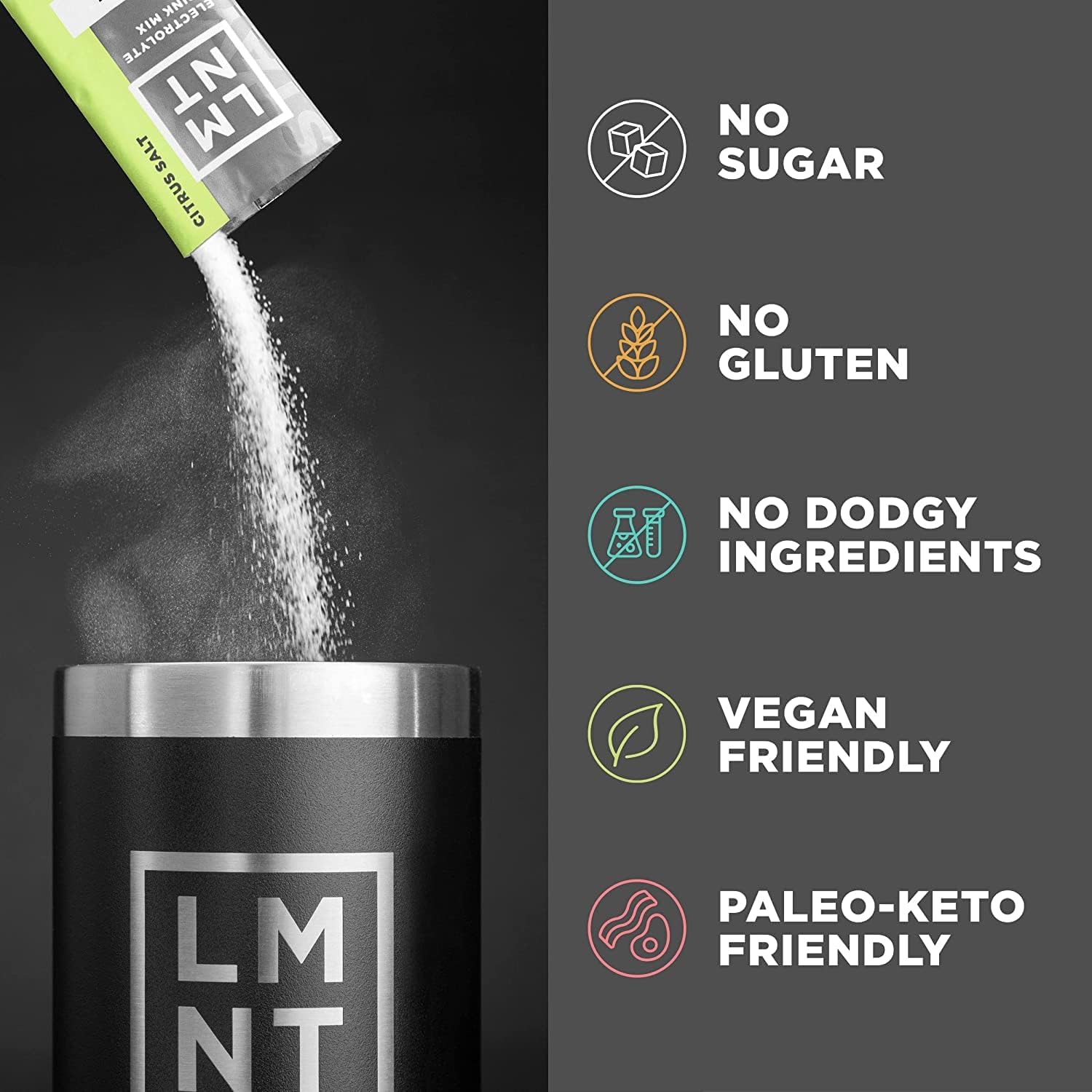 LMNT Zero-Sugar Electrolytes - Sample Pack - Hydration Powder Packets 