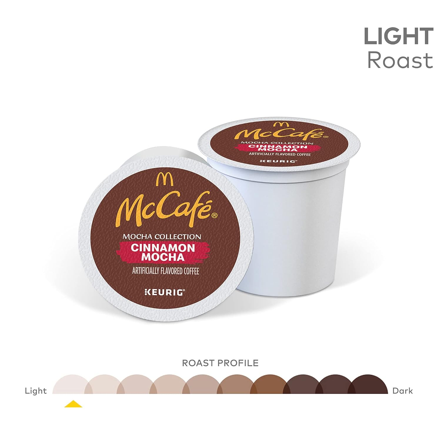 McCafe Cinnamon Mocha, Single-Serve Keurig K-Cup Pods, Flavored Light Roast Coffee Pods Pods, 96 Count : Everything Else