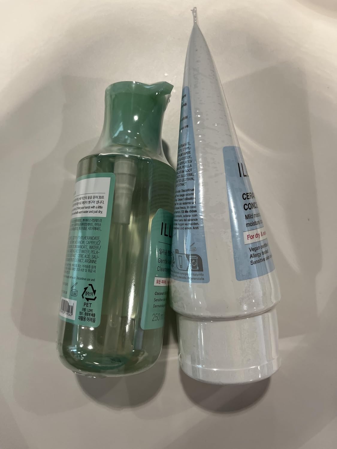 Illiyoon Gentle Deep Cleansing Oil And Ceramide Ato Concentrate Cream : Beauty & Personal Care