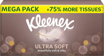 Kleenex Ultra Soft Mega Pack, 112 Sheets - Beautifully Soft And Silky Tissues