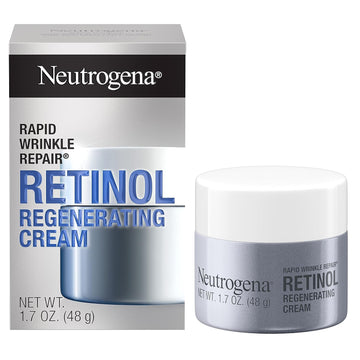 Neutrogena Retinol Face Moisturizer, Rapid Wrinkle Repair, Daily Anti-Aging Face Cream With Retinol & Hyaluronic Acid To Fight Fine Lines, Wrinkles, & Dark Spots, 1.7 Oz