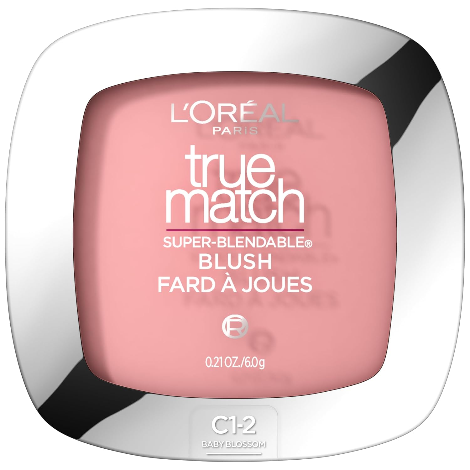 L'Oreal Paris True Match Super-Blendable Powder Blush, Baby Blossom C1-2, 0.21 Oz (Packaging May Vary)