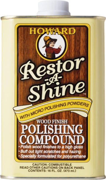 Howard RS0016 Restor-A-Shine Wood Finish Polishing Compound - 16 oz : Health & Household