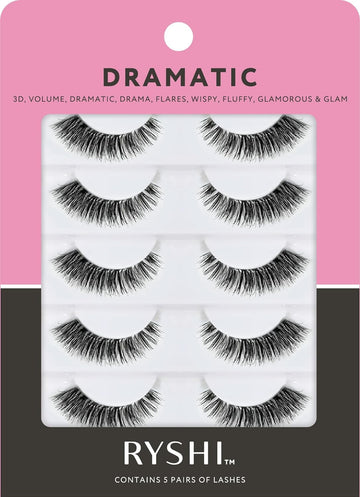 Ryshi Eye Lashes Dramatic- 5 Pair : Beauty & Personal Care