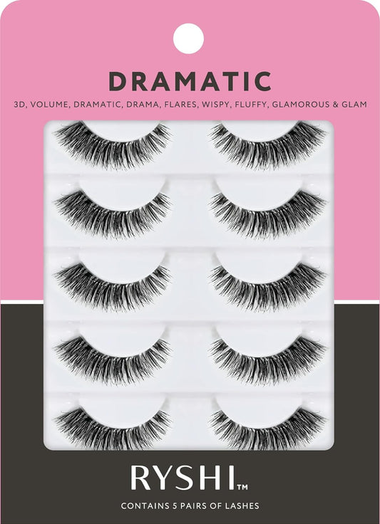 Ryshi Eye Lashes Dramatic- 5 Pair : Beauty & Personal Care