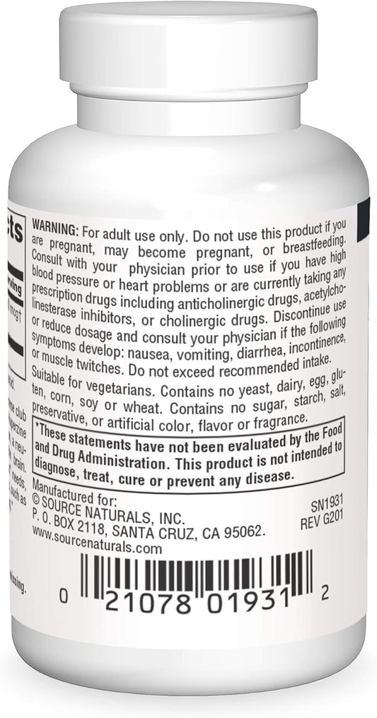 Source Naturals Huperzine A, For Learning & Memory* 200 Mcg - 120 Tablets