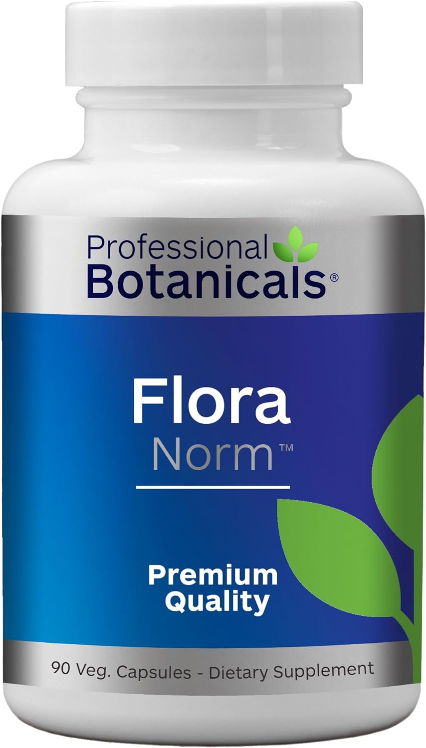 Professional Botanicals Flora Norm - 12-Strain Potent Vegan Probiotic Mix (10 Billion CFU/gm.) Supports Digestive and Immune Health 90 Vegetarian Capsules