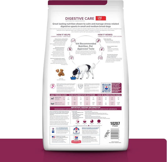 Hill'S Prescription Diet I/D Stress Digestive Care Chicken Flavor Dry Dog Food, Veterinary Diet, 14.33 Lb. Bag