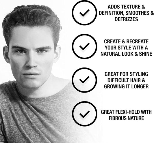 Men-Ü Create And Shape 100Ml – Adds Texture And Definition, Smoothes And Defrizzes. Hair Putty With Medium Hold And Medium Shine. 100Ml
