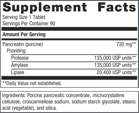 Metagenics Spectrazyme Pan 9X Es - Extra Strength - Digestive Enzymes - For Digestive Support* - With Pancreatin Providing Protease, Lipase & Amylase - Non-Gmo & Gluten-Free - 90 Tablets