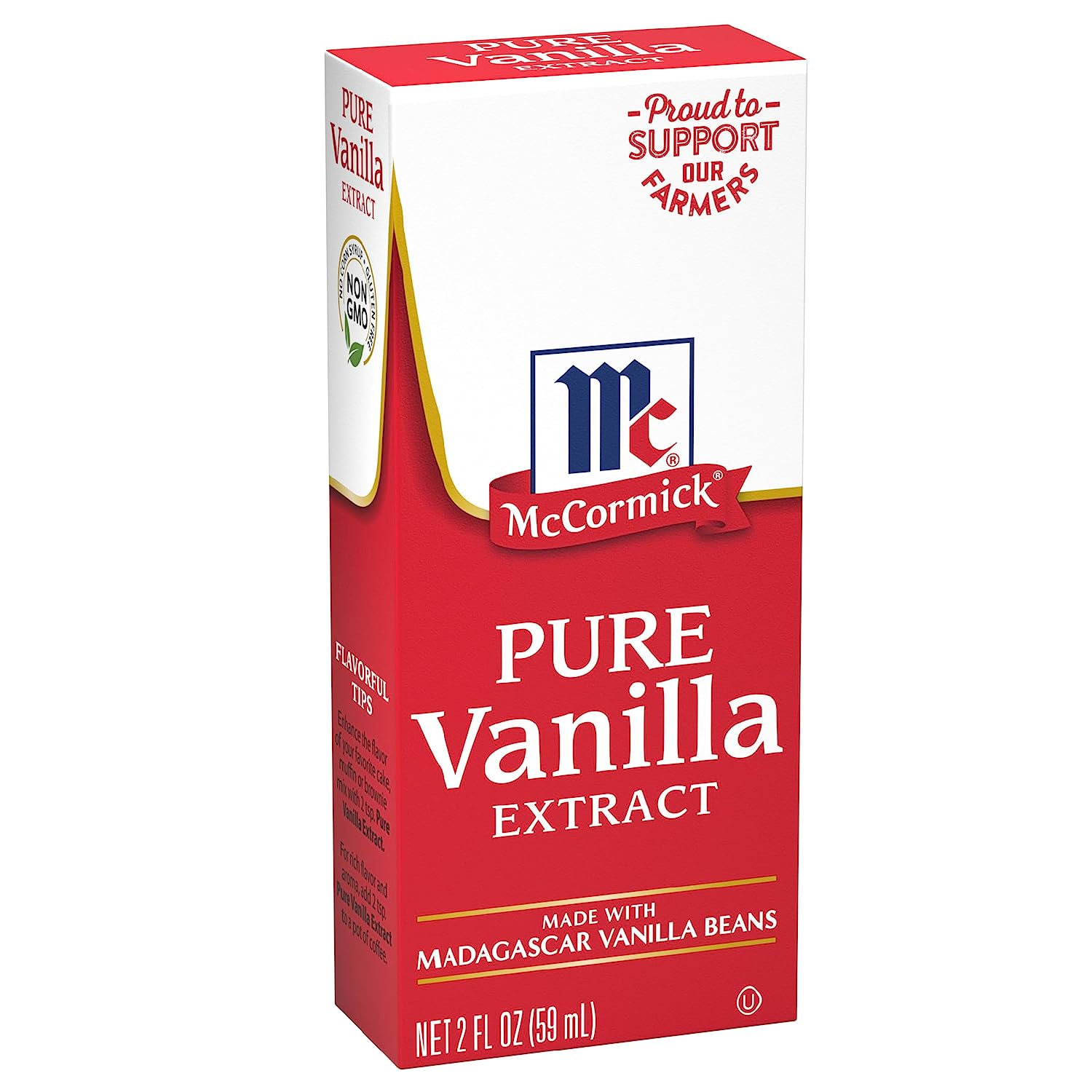 McCormick All Natural Pure Vanilla Extract (Made with Madagascar Vanilla Beans), 2 fl oz