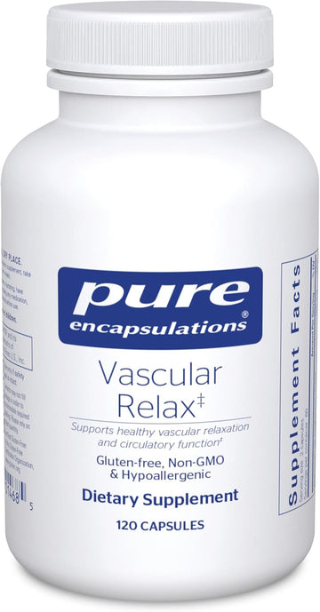 Pure Encapsulations Vascular Relax | Hypoallergenic Combination For Healthy Vascular Relaxation And Overall Circulatory Health | 120 Capsules