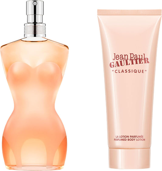 Jean Paul Gaultier Classique Eau De Toilette 50Ml Gift Set 2024 (Contains 50Ml Edt And 75Ml Body Lotion)