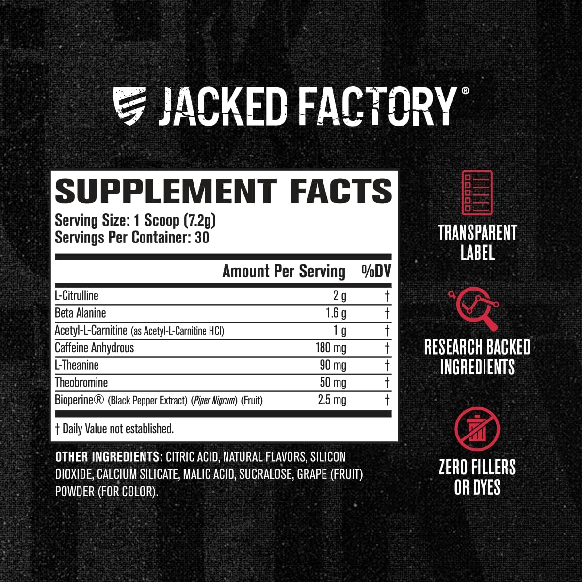 Jacked Factory NITROSURGE Shred Pre Workout Supplement (Blueberry Lemonade, 30 Servings) & Creatine Monohydrate Powder (Unflavored, 30 Servings) : Health & Household