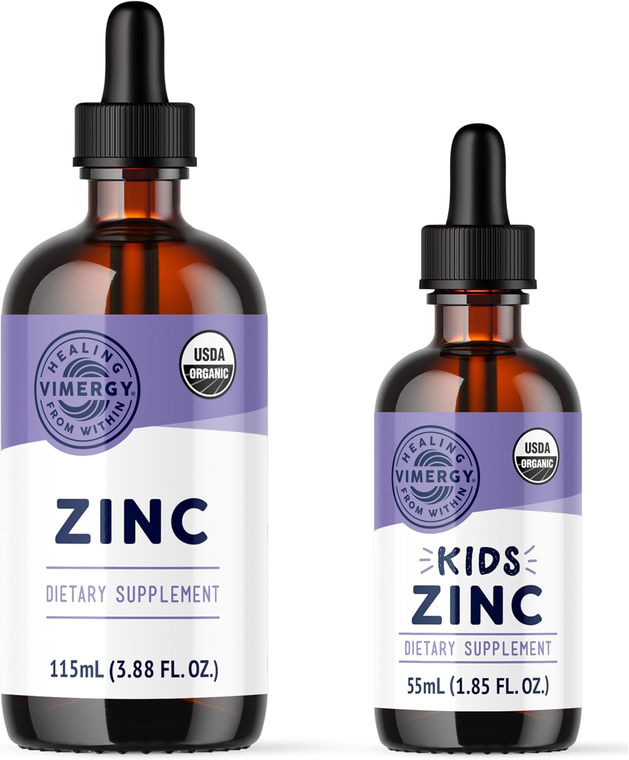 Vimergy Zinc (115Ml) And Kids Zinc (55Ml) - Bundle