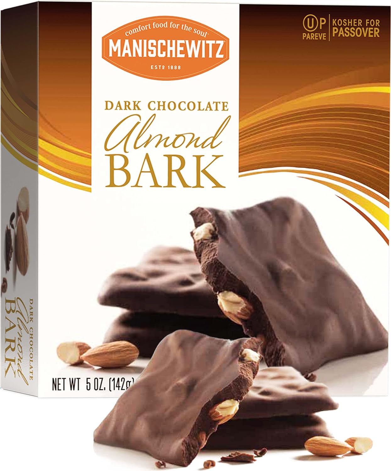 Manischewitz Dark Chocolate Almond Bark Gift Box 5 oz