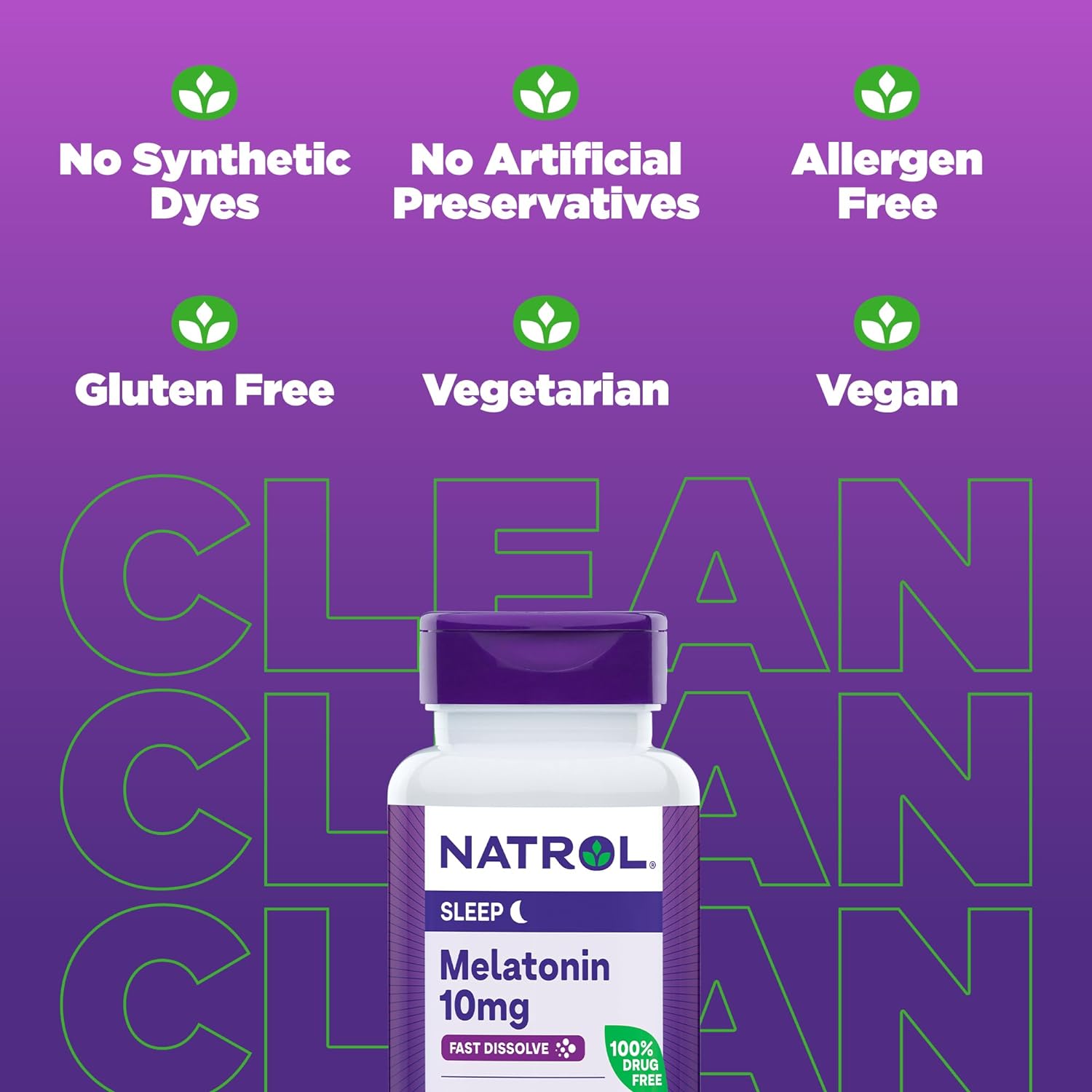 Natrol Fast Dissolve Melatonin 10 mg, Dietary Supplement for Restful Sleep, Fast-Dissolve Tablets for Adults, 200 Strawberry-Flavored Melatonin Tablets, 200 Day Supply : Health & Household